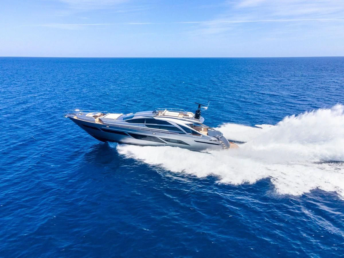a boat on the water aboard OUR TRADE Yacht for Sale