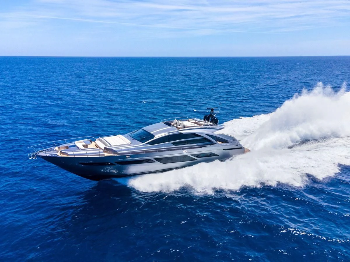a boat on the water aboard OUR TRADE Yacht for Sale