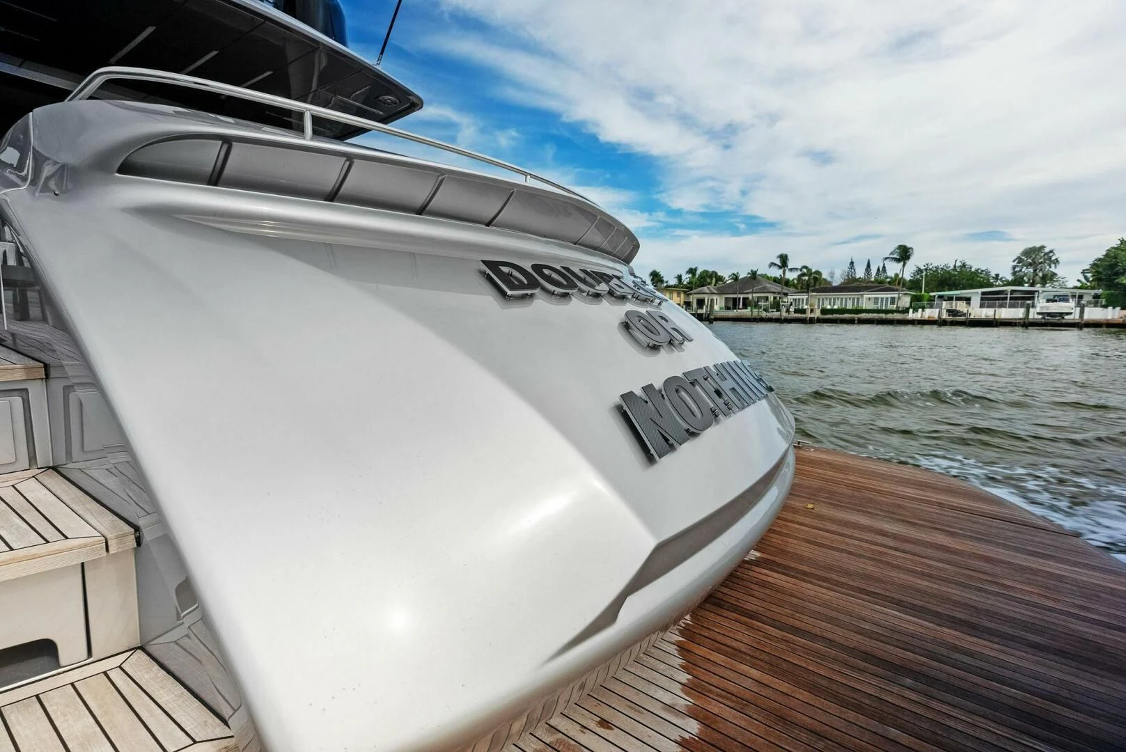 a boat on a body of water aboard OUR TRADE Yacht for Sale