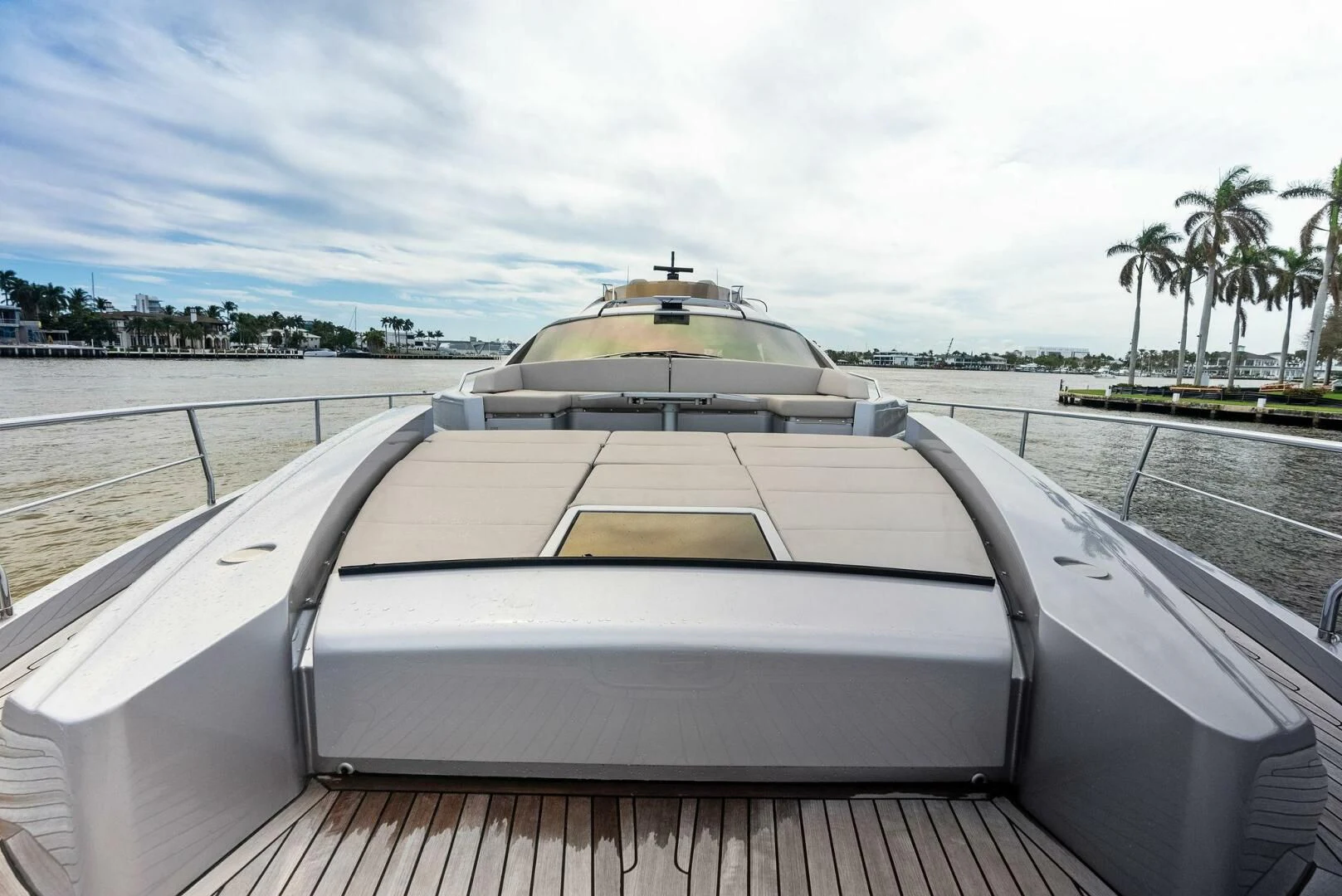 a boat on a water body aboard OUR TRADE Yacht for Sale
