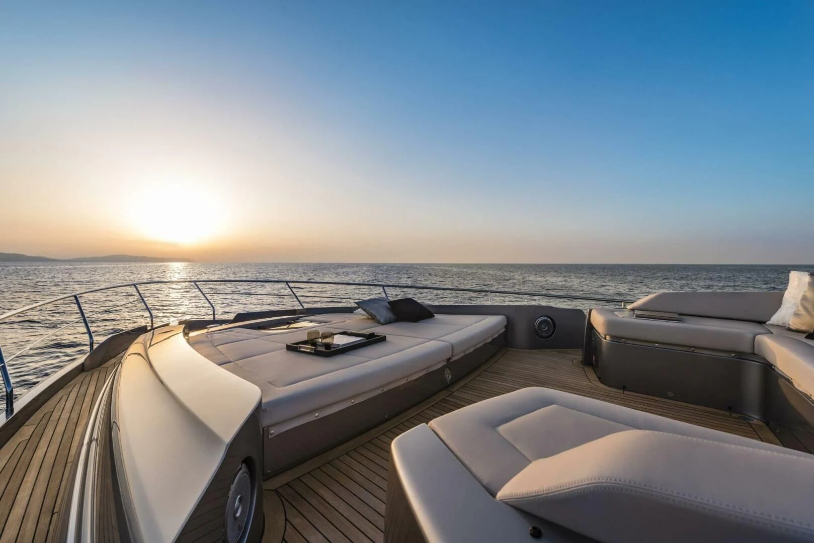 a boat on the water aboard OUR TRADE Yacht for Sale
