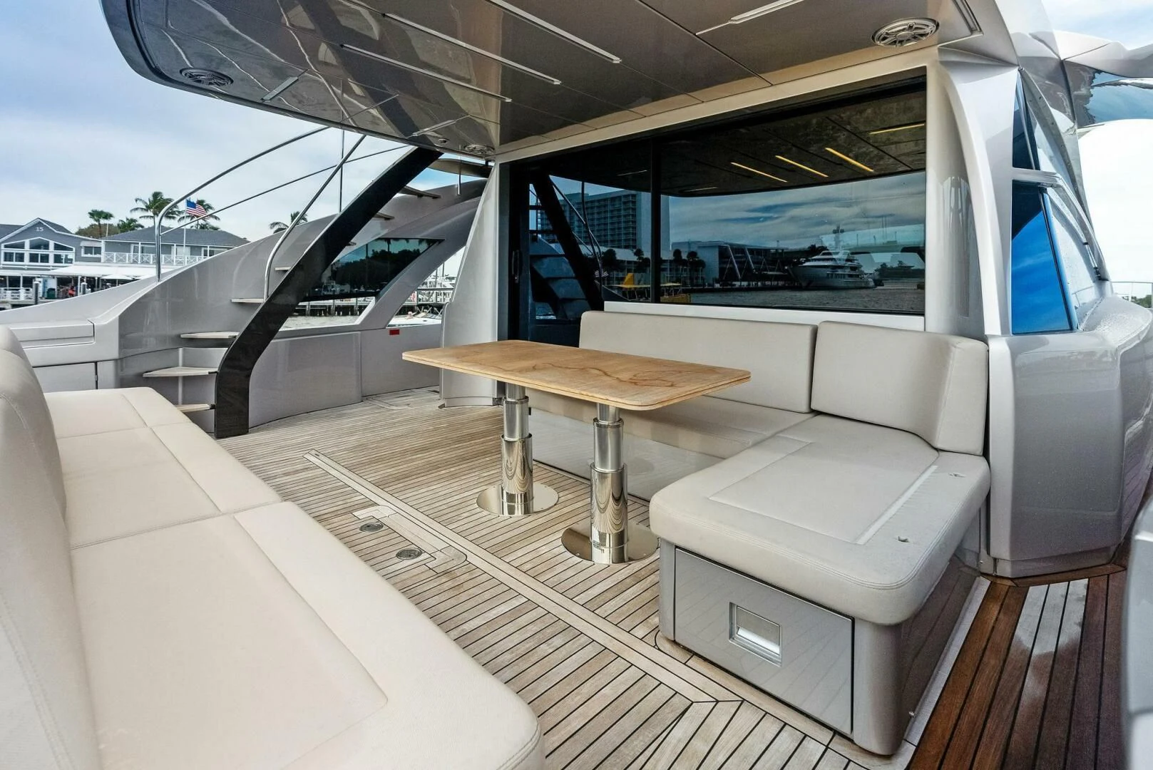 a boat on the water aboard OUR TRADE Yacht for Sale