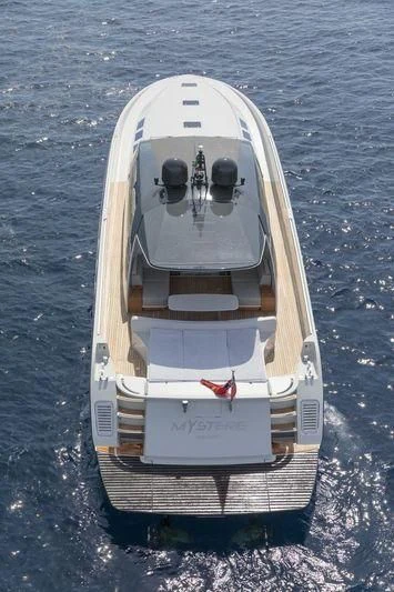 a space ship in the water aboard MYSTERE Yacht for Sale
