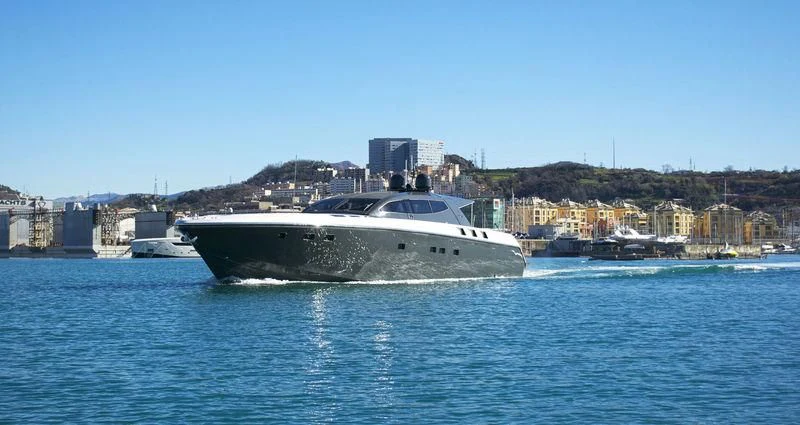 a boat on the water aboard MYSTERE Yacht for Sale
