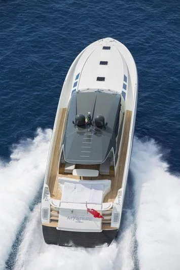 a space shuttle on a ship aboard MYSTERE Yacht for Sale