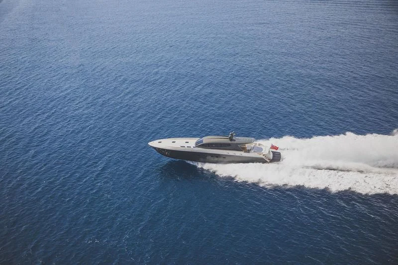 a boat in the water aboard MYSTERE Yacht for Sale