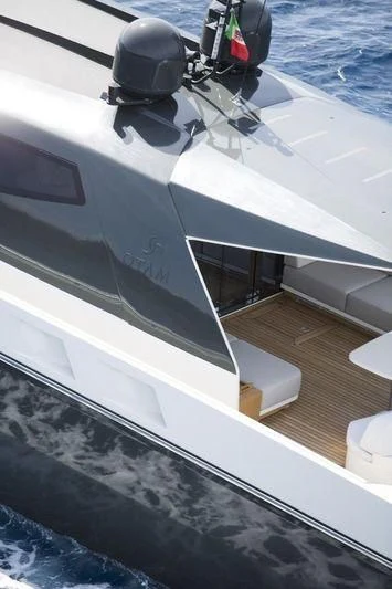 the front of a boat aboard MYSTERE Yacht for Sale