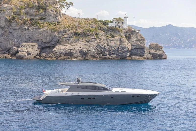 a boat in the water aboard MYSTERE Yacht for Sale