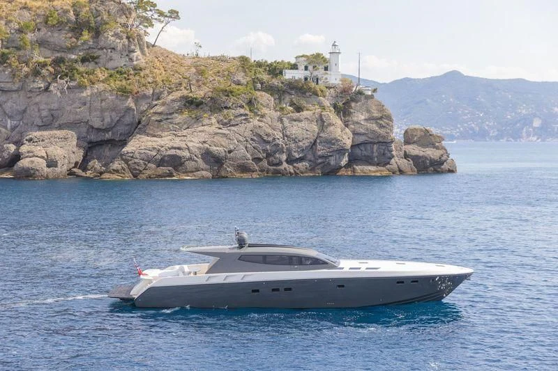a boat in the water aboard MYSTERE Yacht for Sale