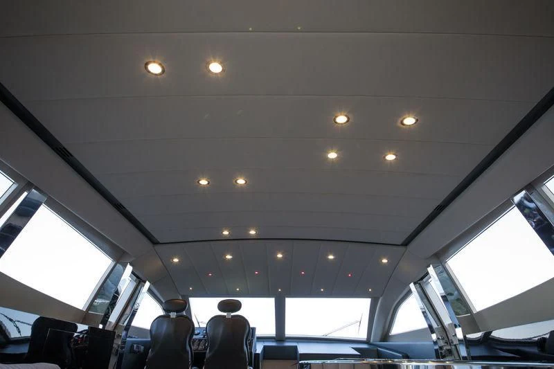 inside of a vehicle aboard MYSTERE Yacht for Sale