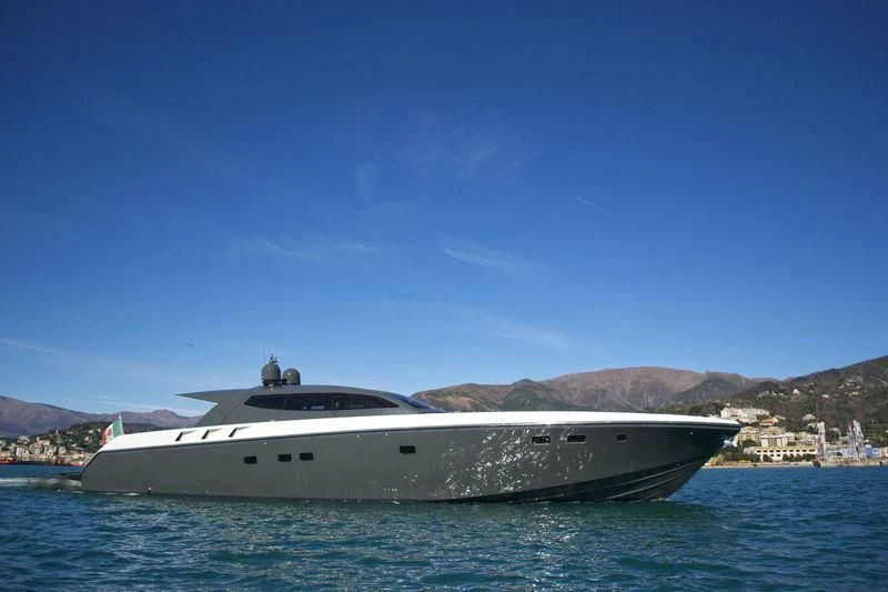 a boat in the water aboard MYSTERE Yacht for Sale