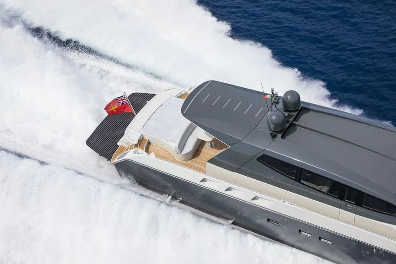 a boat on the water aboard MYSTERE Yacht for Sale