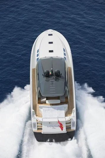 a space shuttle on a ship aboard MYSTERE Yacht for Sale