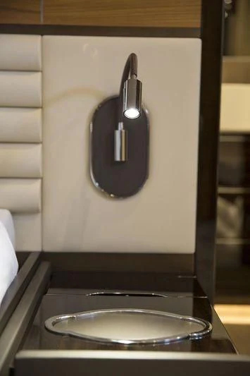a silver spoon on a white surface aboard MYSTERE Yacht for Sale