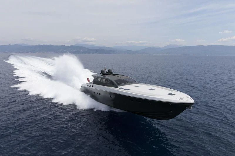 a boat on the water aboard MYSTERE Yacht for Sale