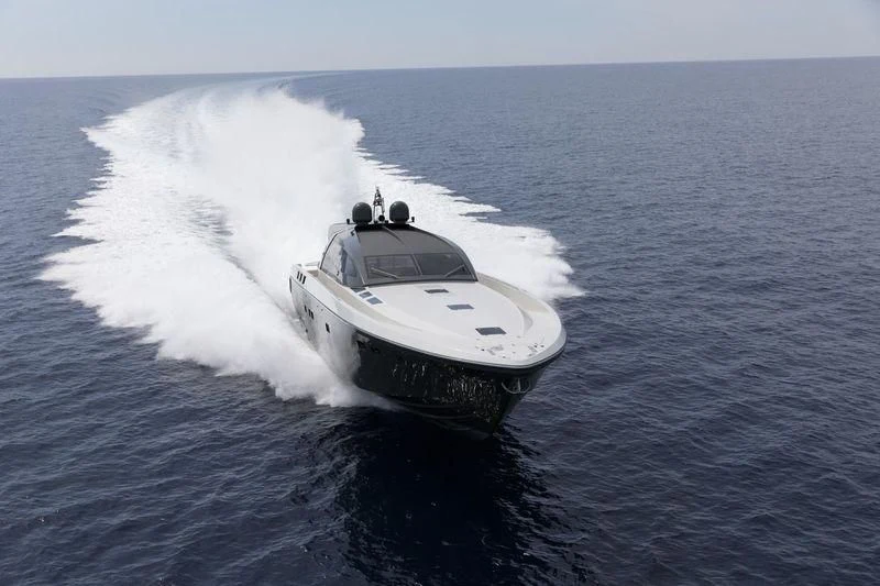 a boat on the water aboard MYSTERE Yacht for Sale