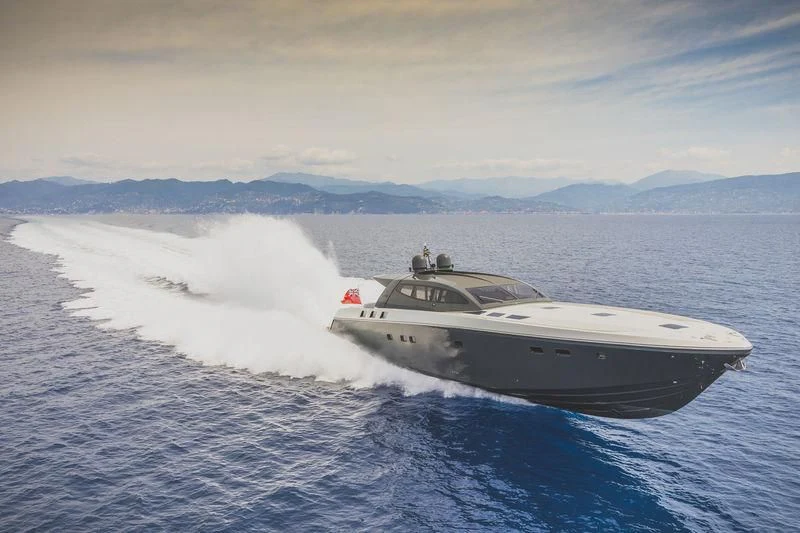 a boat in the water aboard MYSTERE Yacht for Sale