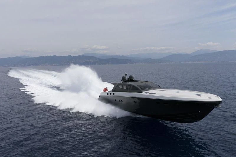 a boat on the water aboard MYSTERE Yacht for Sale