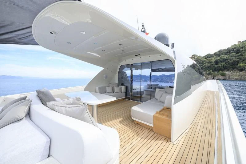 a boat on the water aboard MYSTERE Yacht for Sale