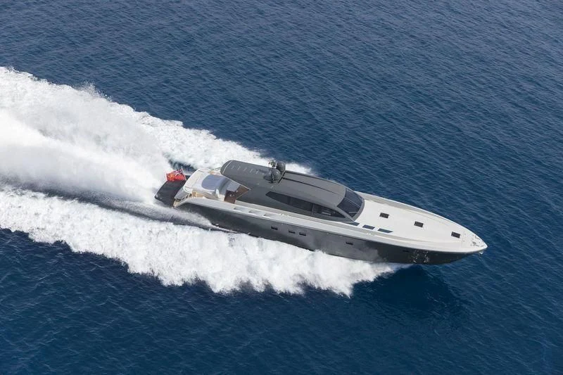 a boat in the water aboard MYSTERE Yacht for Sale