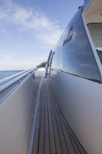 a close-up of a boat aboard MYSTERE Yacht for Sale