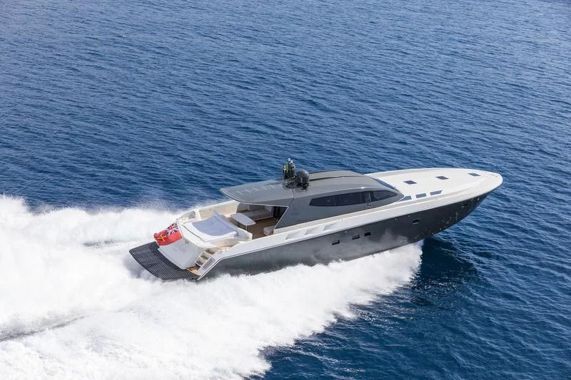 a boat in the water aboard MYSTERE Yacht for Sale
