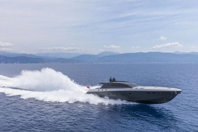 a boat in the water aboard MYSTERE Yacht for Sale