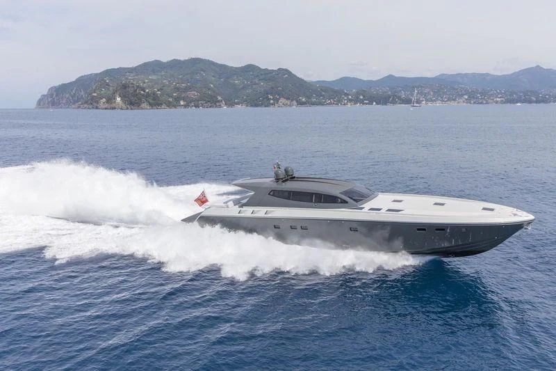 a boat on the water aboard MYSTERE Yacht for Sale