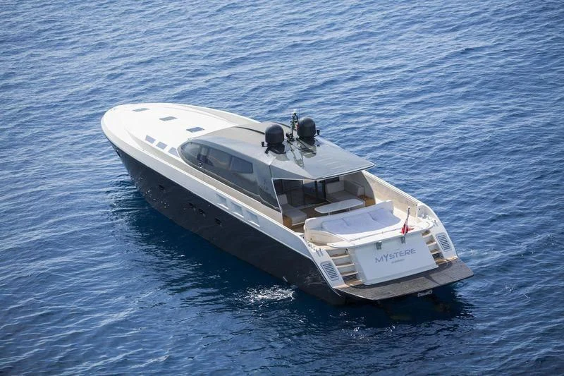 a boat in the water aboard MYSTERE Yacht for Sale
