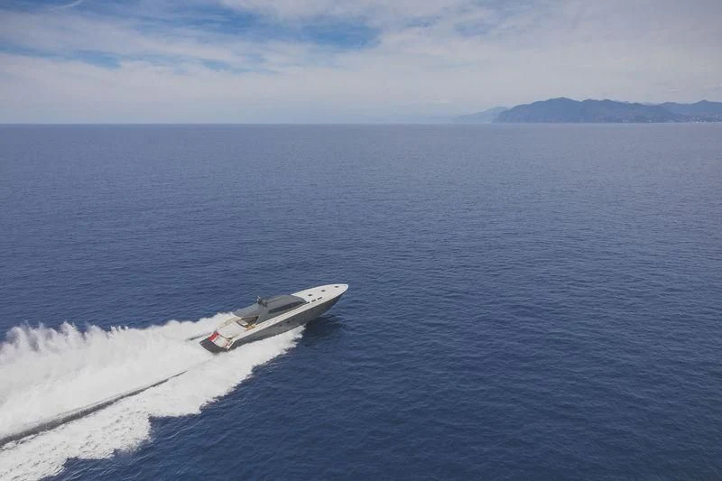 a boat in the water aboard MYSTERE Yacht for Sale