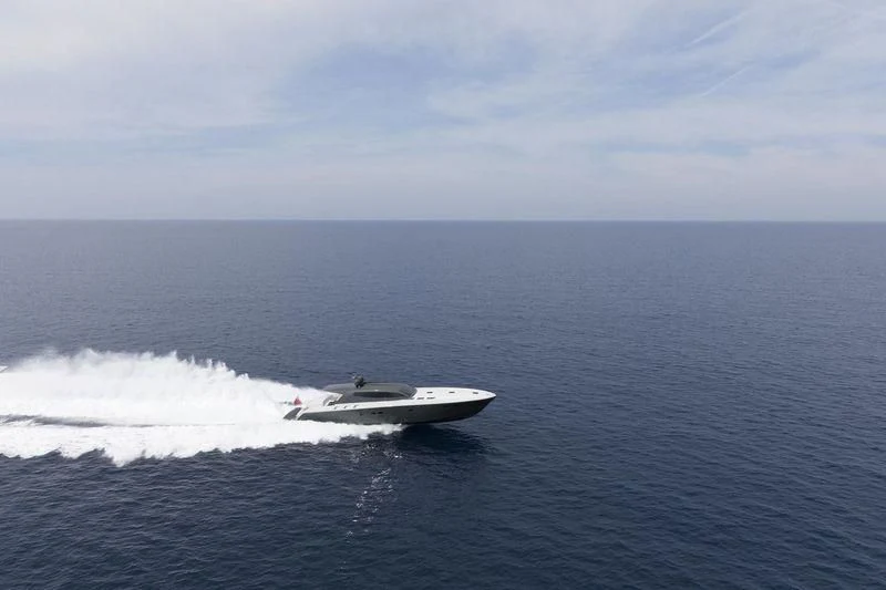 a boat on the water aboard MYSTERE Yacht for Sale