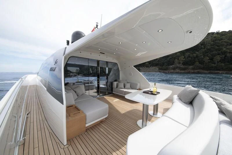 a boat on the water aboard MYSTERE Yacht for Sale
