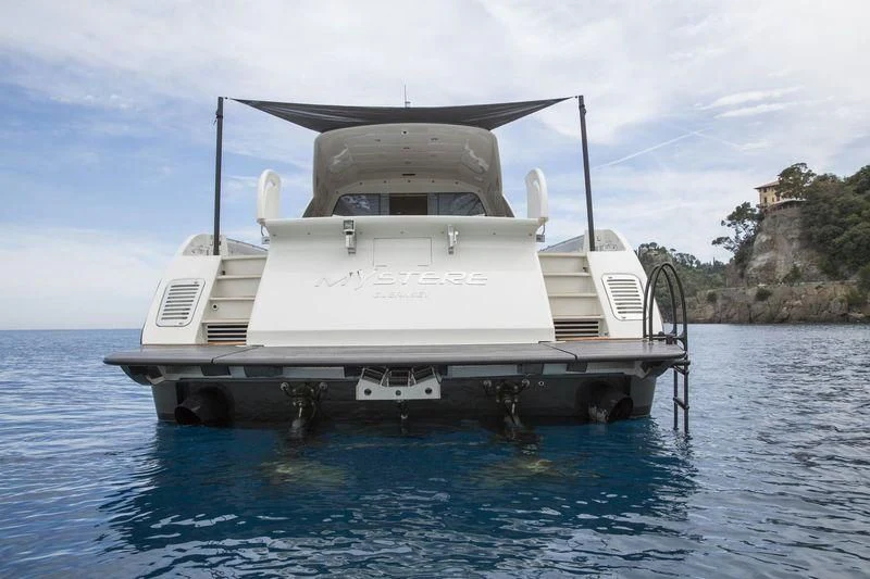 a boat on the water aboard MYSTERE Yacht for Sale