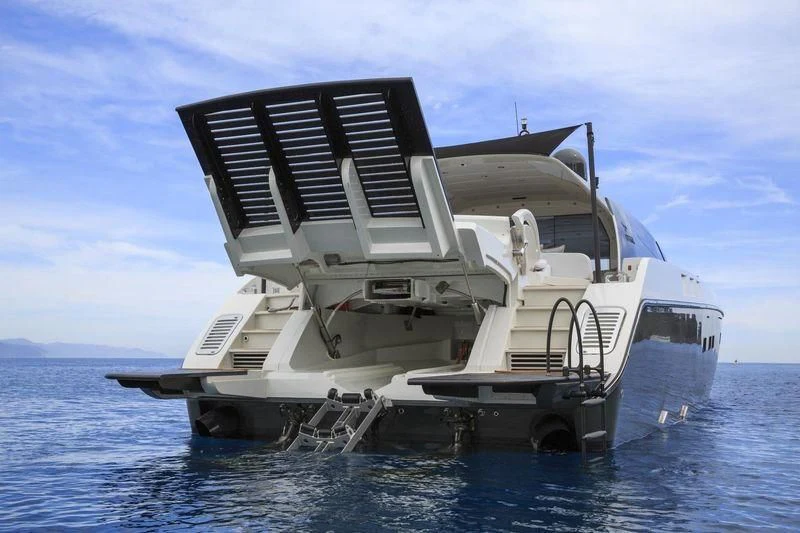 a large boat in the water aboard MYSTERE Yacht for Sale