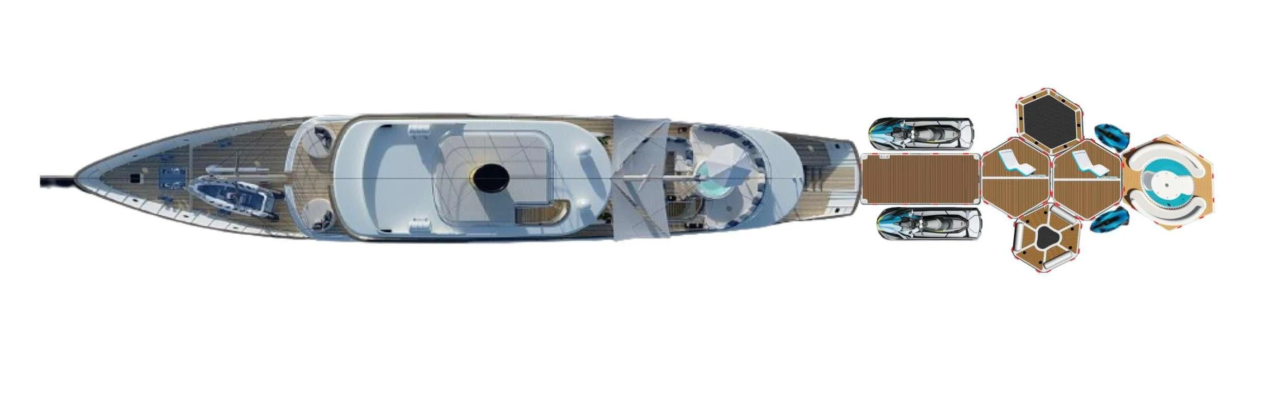 a close-up of a toy aboard MAIA Yacht for Sale