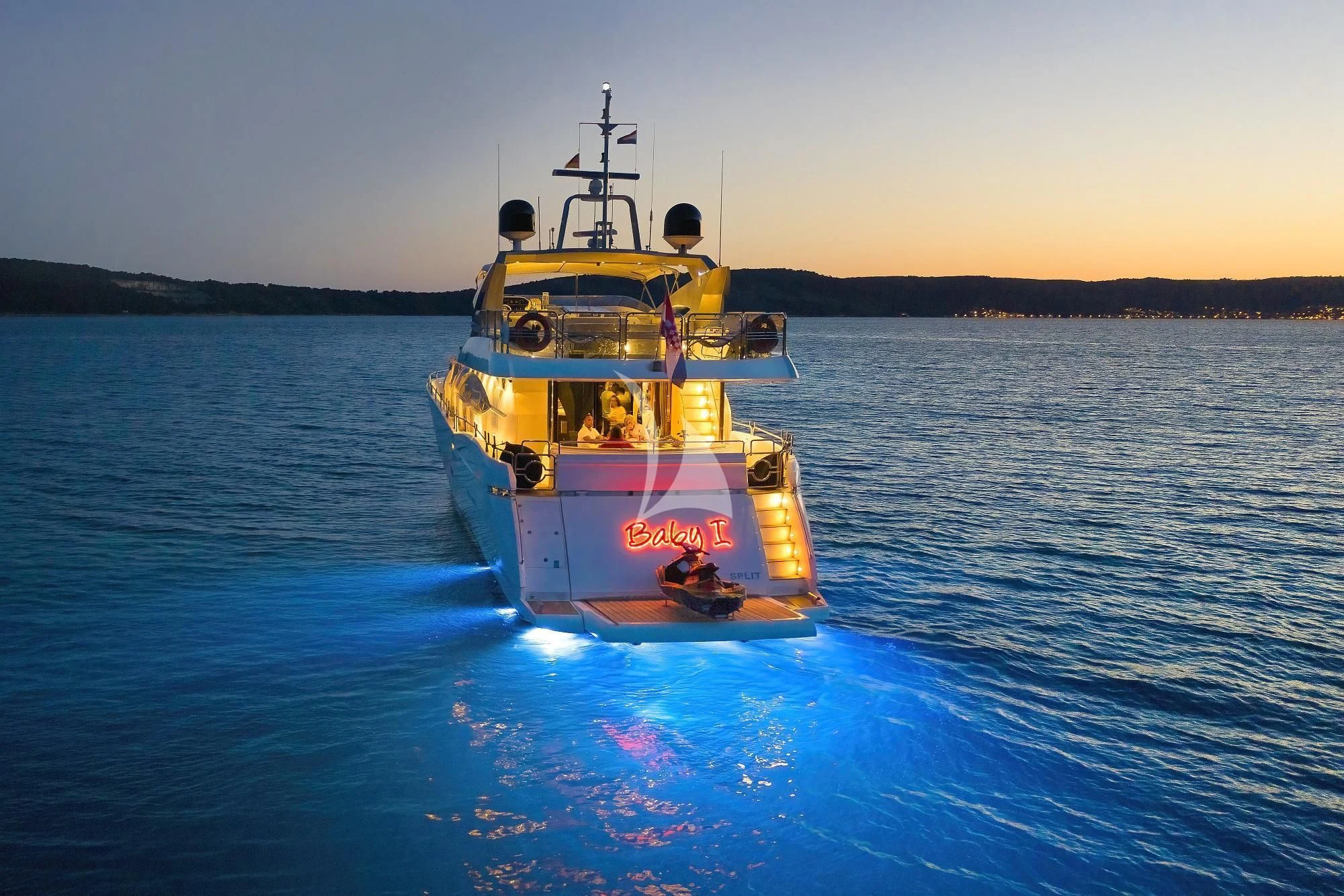 a boat in the water aboard BABY I Yacht for Sale