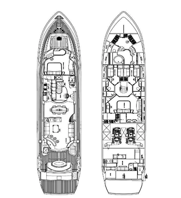 diagram aboard BABY I Yacht for Sale