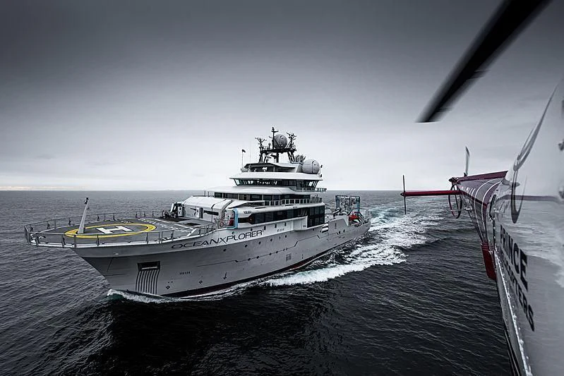 a ship on the water aboard OCEANXPLORER 1 Yacht for Sale