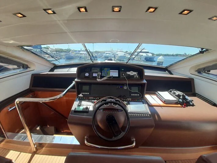 a camera on a dashboard aboard PALOMA Yacht for Sale