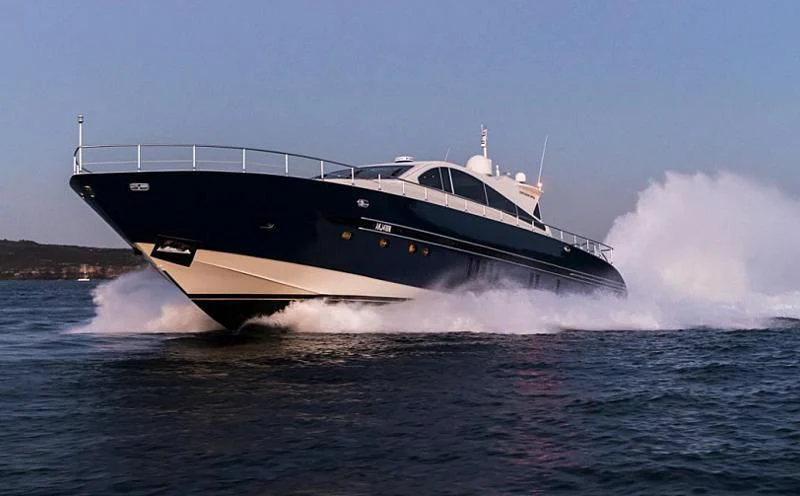 a boat on the water aboard PALOMA Yacht for Sale