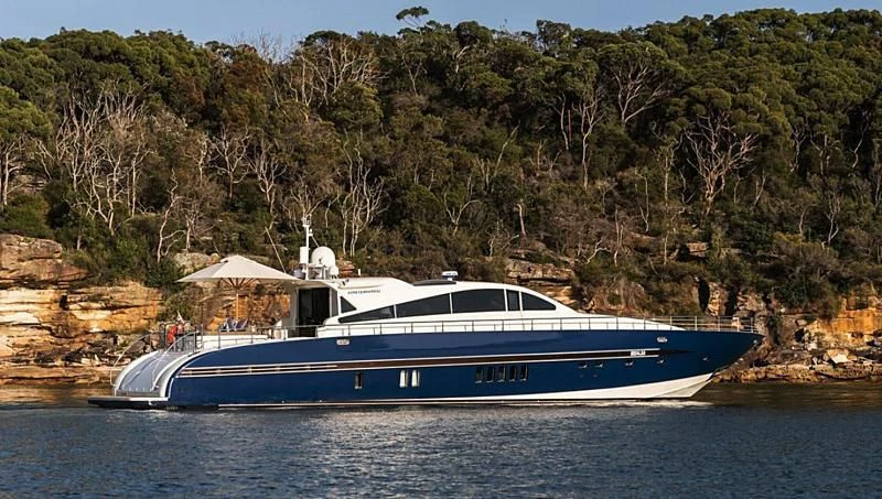 a boat on the water aboard PALOMA Yacht for Sale