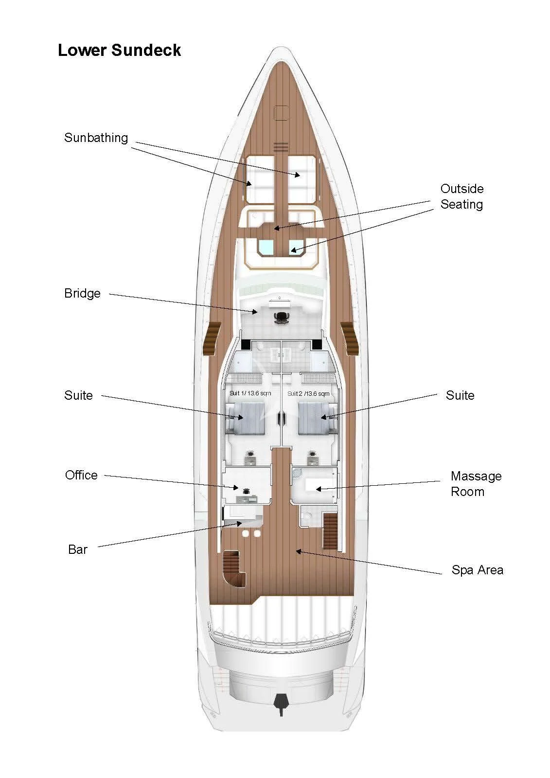 diagram, engineering drawing aboard SEAREX Yacht for Sale