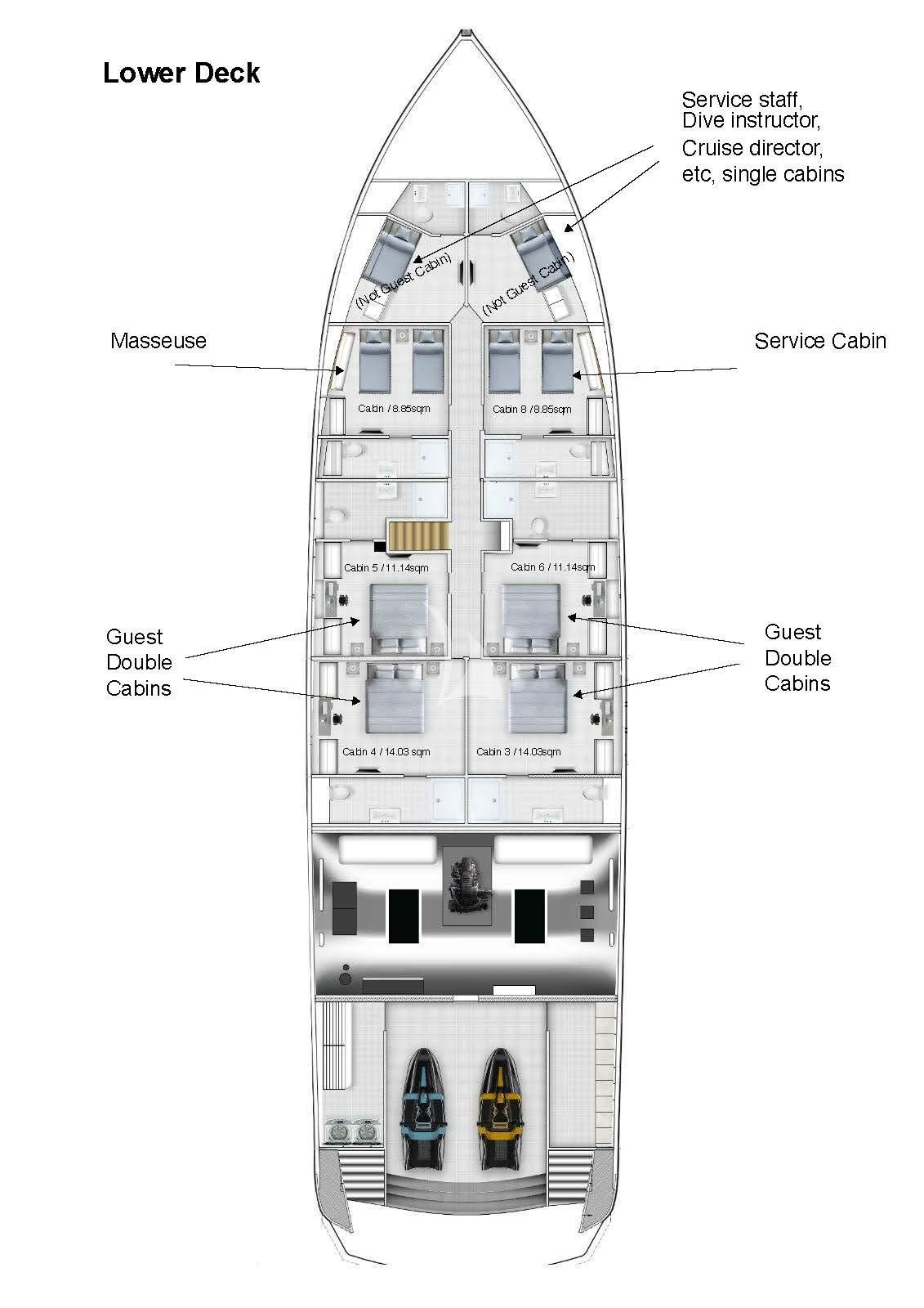 diagram, engineering drawing aboard SEAREX Yacht for Sale