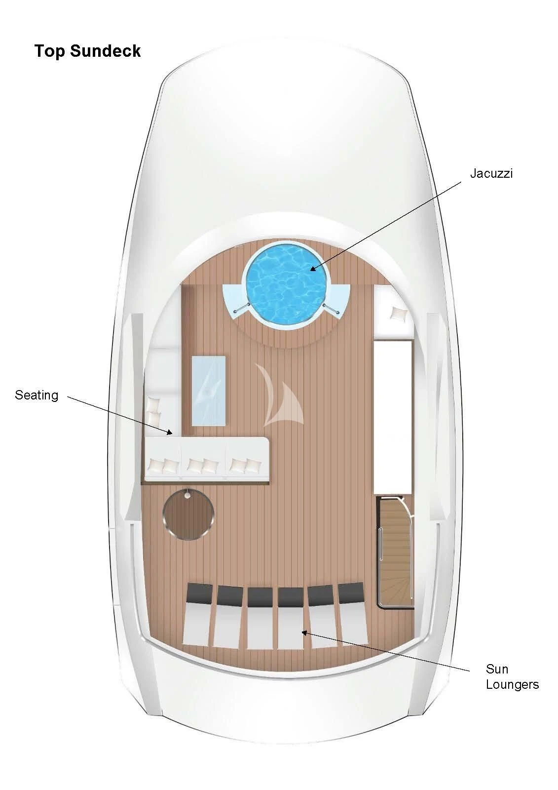 diagram aboard SEAREX Yacht for Sale
