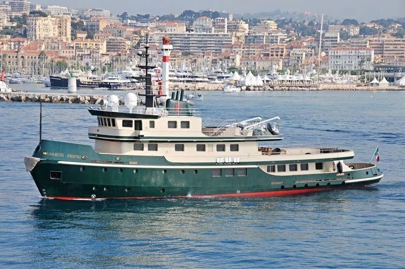 a large boat in the water aboard DADDY SHANE Yacht for Sale