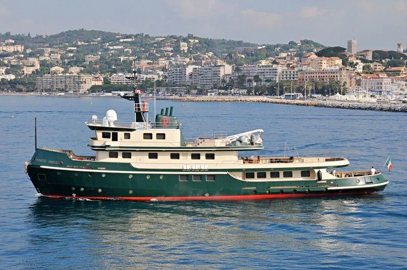 a large boat in the water aboard DADDY SHANE Yacht for Sale