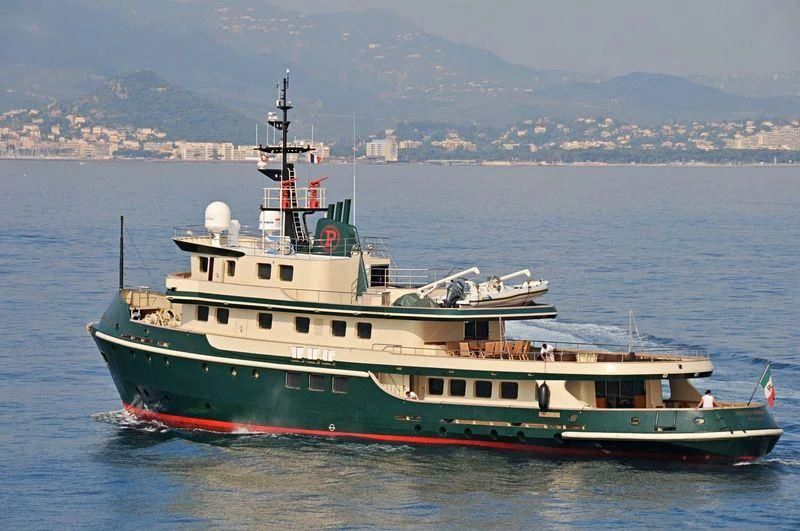 a large boat in the water aboard DADDY SHANE Yacht for Sale