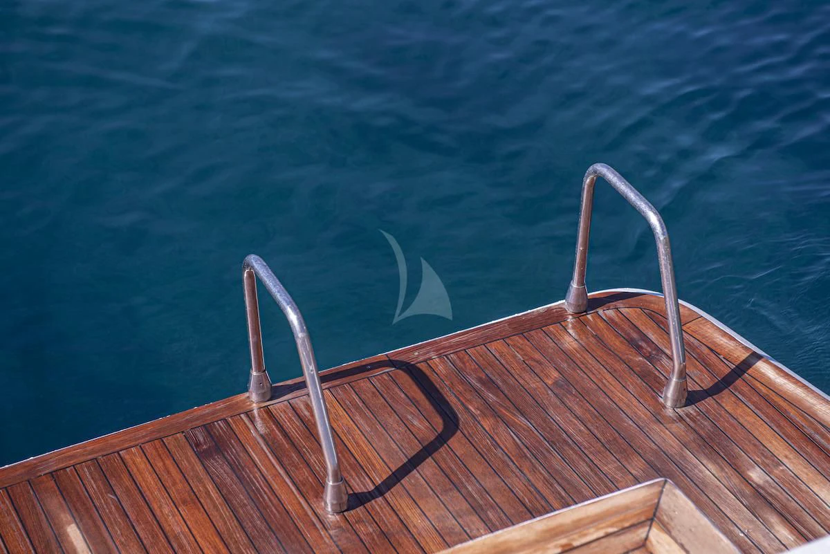 a boat on the water aboard WISH Yacht for Sale