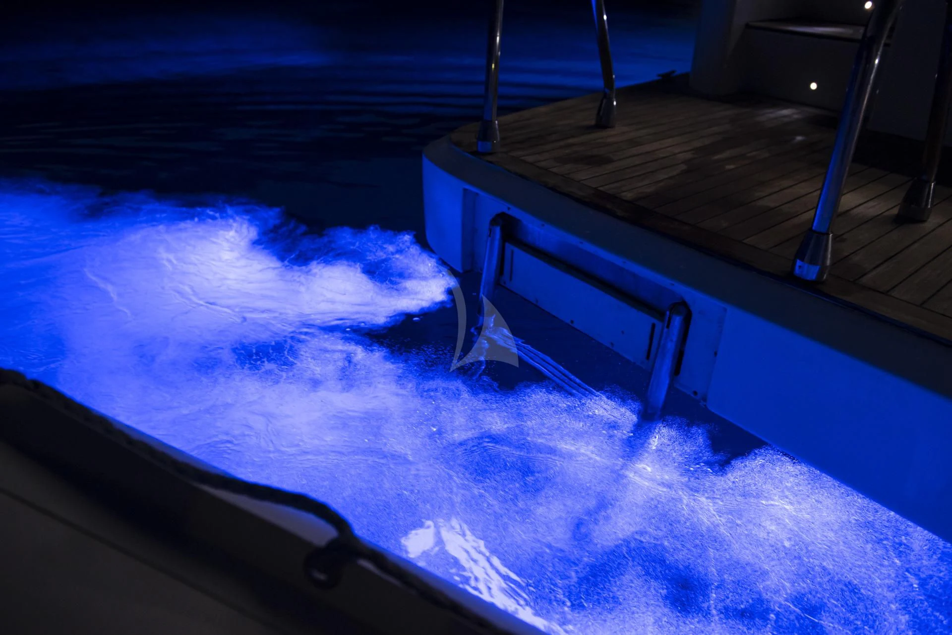 a boat on the water aboard WISH Yacht for Sale