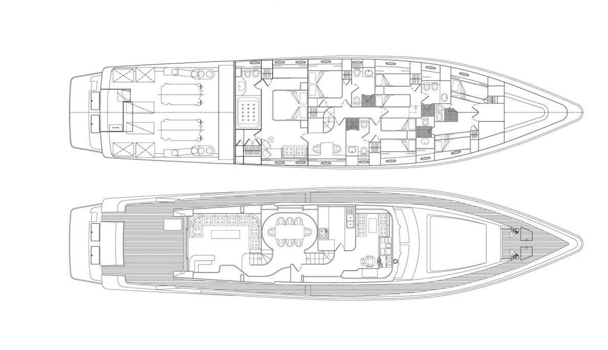 diagram aboard WISH Yacht for Sale